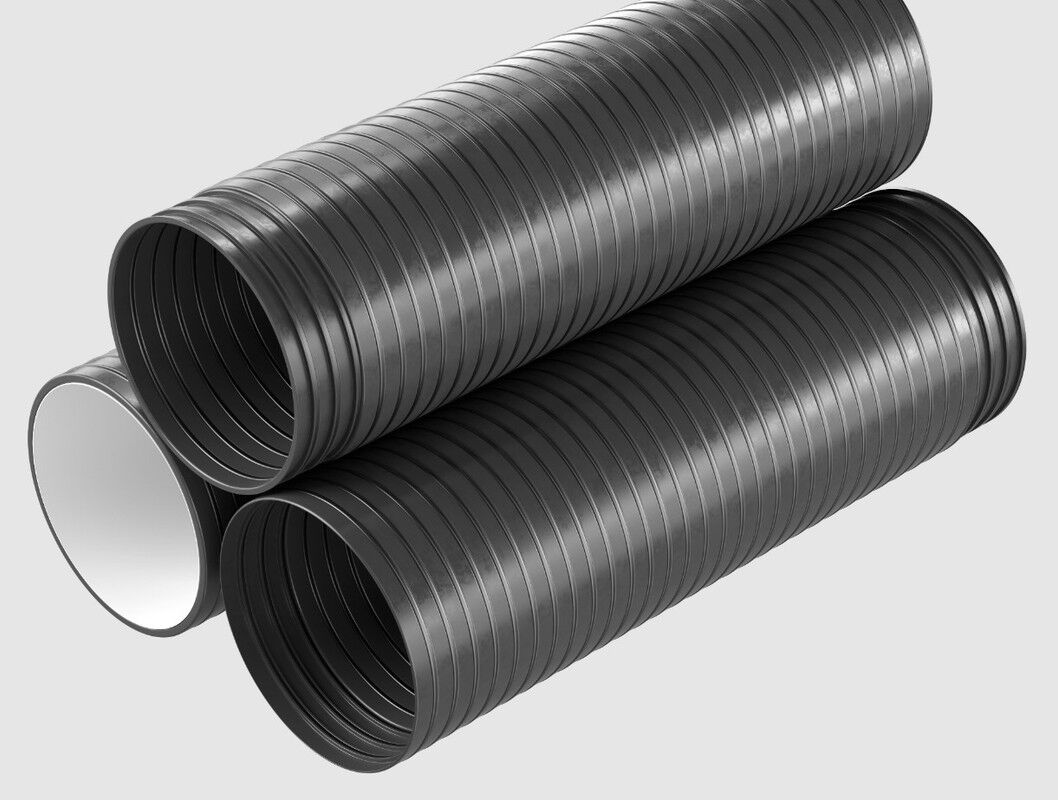 Труба гофрированная спиральновитая, s= 2.5 мм, Материал: металлопластик, ГОСТ Р 58654-2019