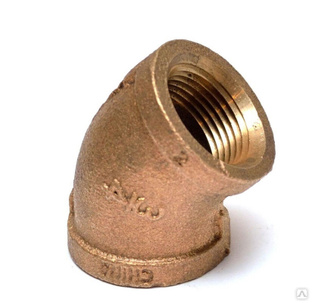 Отвод бронзовый D= 15 мм, Соединение: внутренняя резьба 