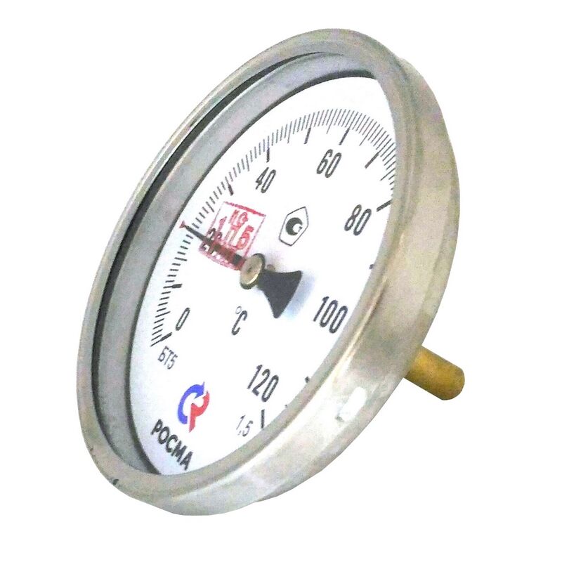 Термометр биметаллический БТ-51.211(0-200C)G1/2.200.1,5