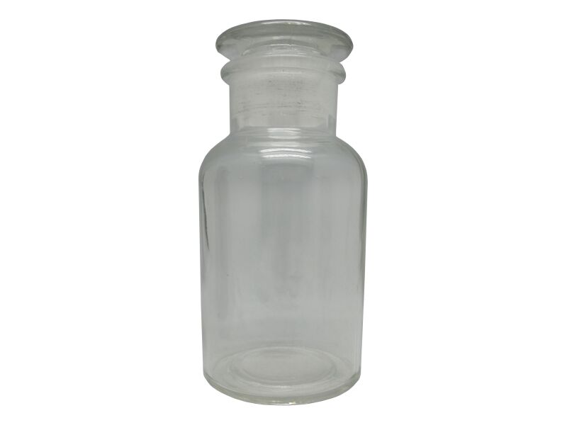 Склянка с прит. пробкой 250 мл широкое горло светлое стекло (МиниМед (уп. 6/72))