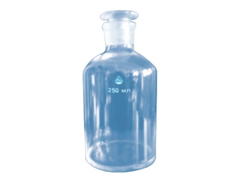 Склянка с прит. пробкой 10000 мл узкое горло светлое стекло (МиниМед (уп. 2))