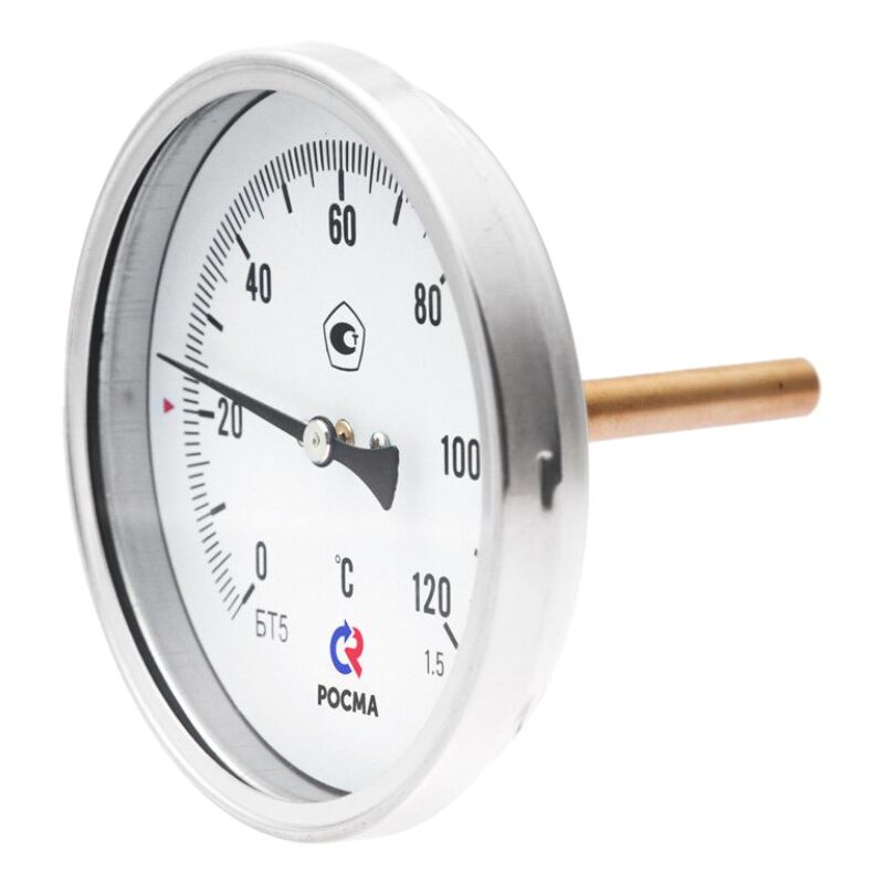 Термометр биметаллический БТ-41.211(0-120C)G1/2.46.1,5