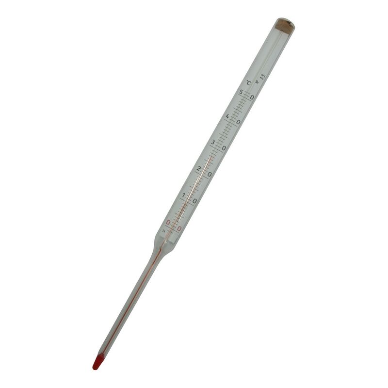 Термометр стеклянный керосиновый СП-2П 1 (0...+50)-1 н.ч.100