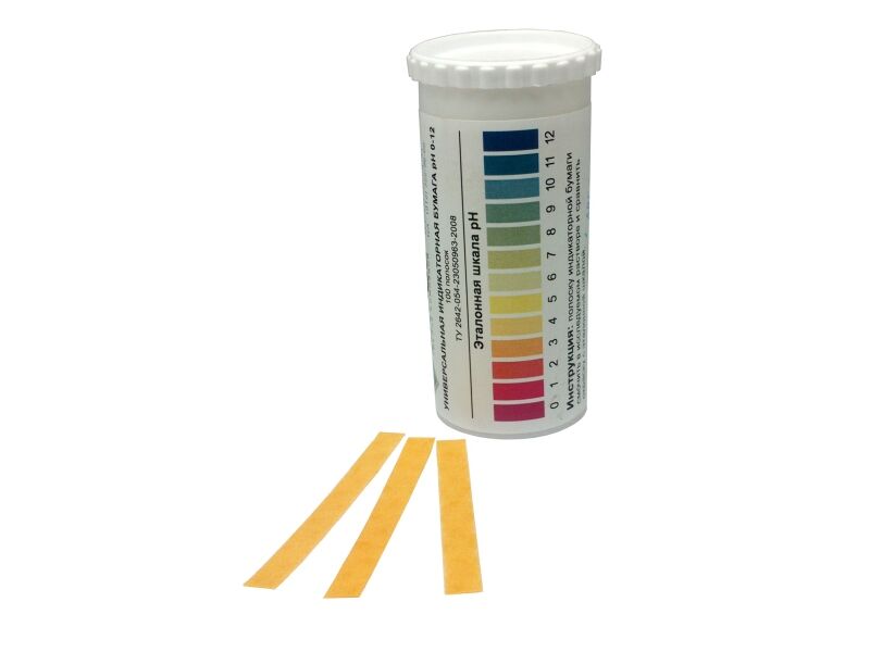 Бумага индикаторная pH 0-12 (100 полосок)
