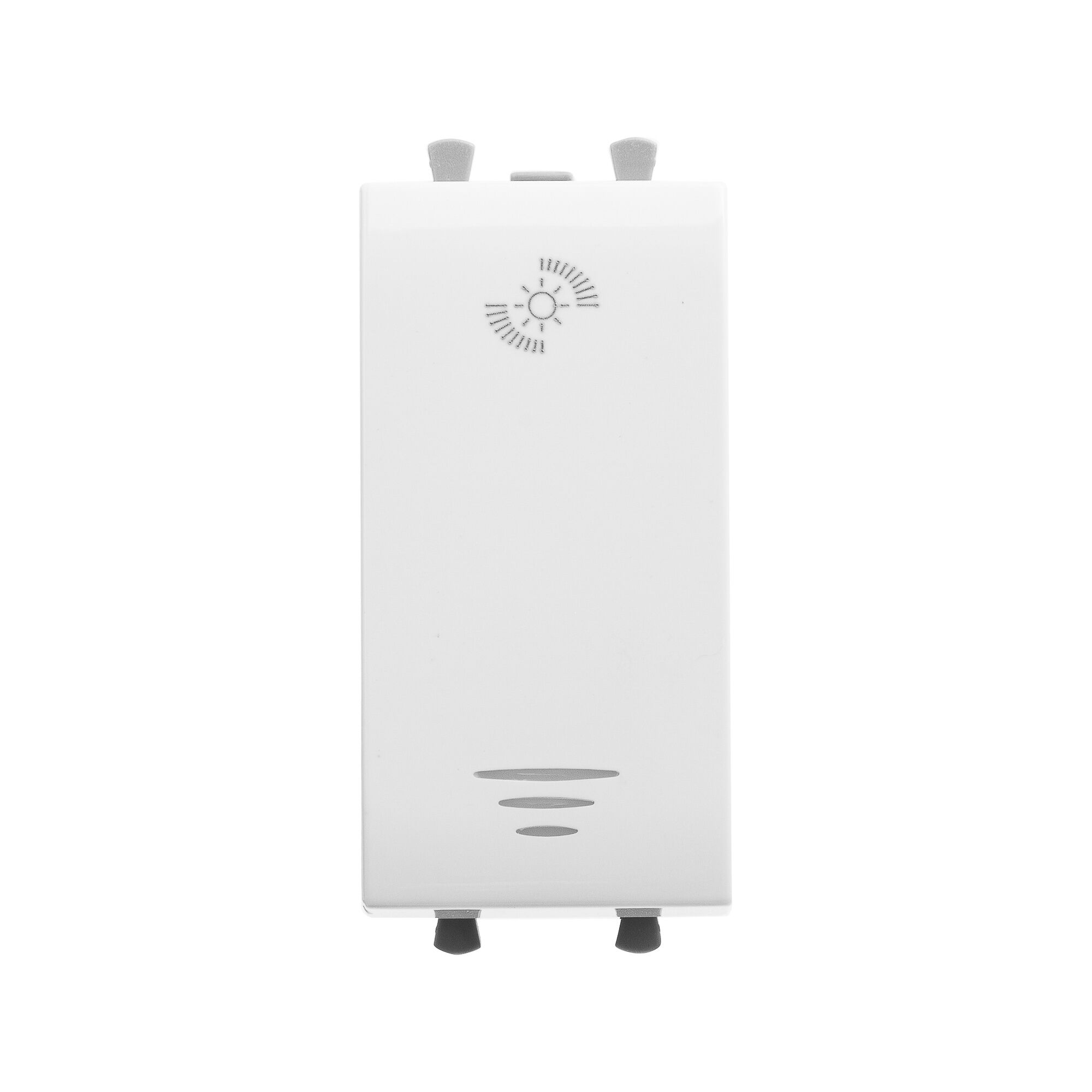 DKC Диммер кнопочный модульный для LED ламп, "Avanti", "Белое облако", 1 модуль