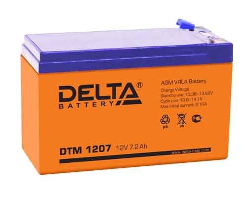 Аккумулятор 12V 7,2Ah, DELTA DTM 1207
