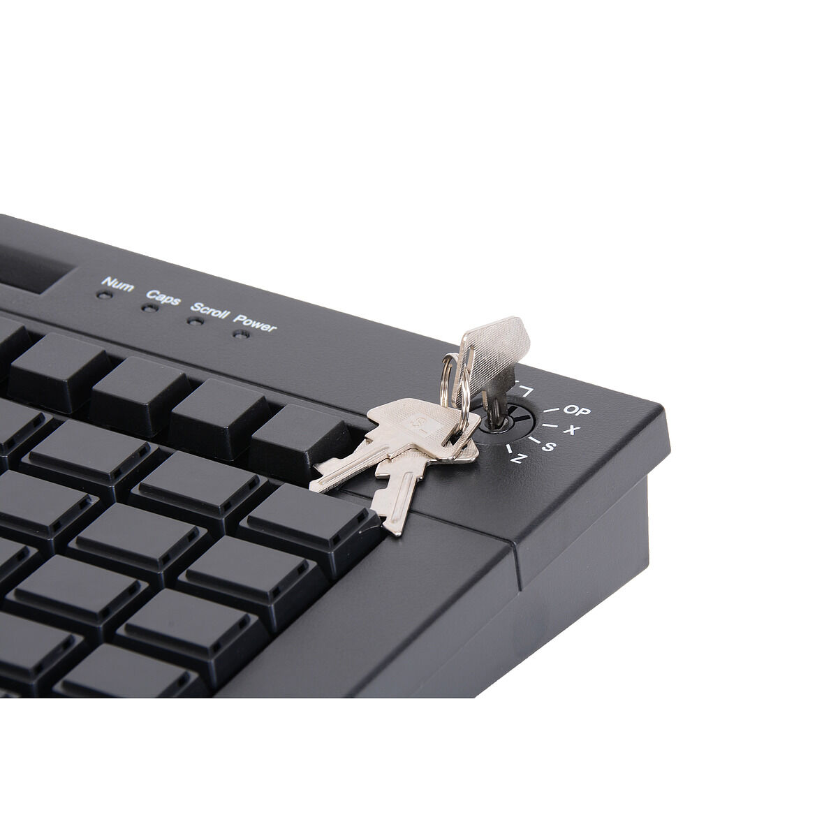 Клавиатура программируемая POScenter S67B (67 клавиш, MSR, ключ, USB), черная. (126060) POSCenter