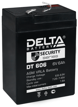 Аккумулятор 6V/6Ah (DELTA DT 606)