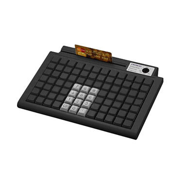 Клавиатура программируемая KB847AD, MSR123, PS/2 (черный) Promag (Gigatek)
