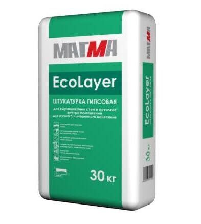 Штукатурка гипсовая «EcoLayer», 30 кг