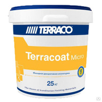 Декоративная штукатурка Terraco TERRACOAT XL на акриловой основе с текстурой «короед» 1,5 мм ведро 25 кг