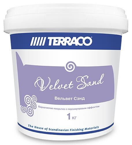 Velvet Sand Сахар - блестящее интерьерное покрытие с кварцем, 1 кг ведро