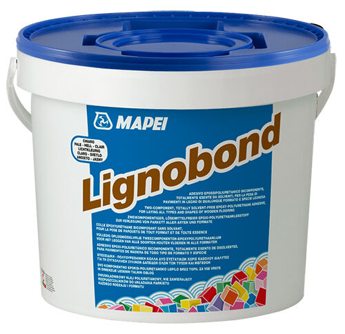 Двухкомпонентный эпоксидно-полиуретановый клей для напольных покрытий из древесины LIGNOBOND SCURO, 10 кг