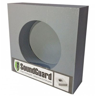 Звукоизоляционный подрозетник 1-секционный SoundGuard ИзоБокс1 Стандарт (115х115х38мм)