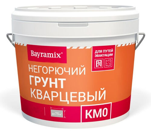 Bayramix КМ0 Грунт кварцевый для подготовки минеральных поверхностей для внутренних работ, 12 л
