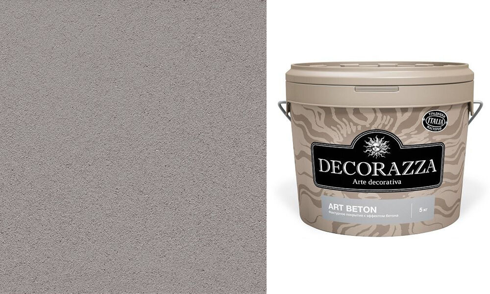 Decorazza Art Beton / Декоразза Арт Бетон декоративное фактурное покрытие с эффектом художественного бетона, 11 л