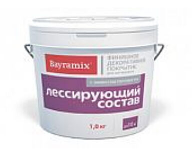 Лессирующий состав Bayramix перламутровый для придания декоративного эффекта гладким и фактурным покрытиям, 1 л