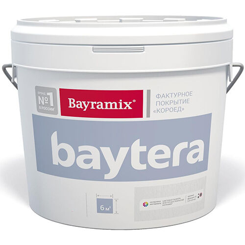 Bayramix Baytera текстурное покрытие для фасадных и интерьерных работ, крупная фракция (K) 2.5 - 3 мм, 25 кг