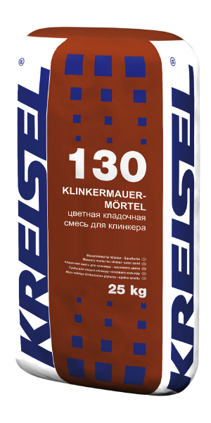 KLINKER-MAUERMÖRTEL 130, Цветная кладочная смесь для кирпича с низким водопоглощением, цвет Графит №18, KREISEL
