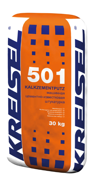 KALKZEMENT-MASCHINENPUTZ 501, Цементно-известковая штукатурка для машинного нанесения, KREISEL