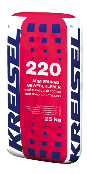 ARMIERUNGS-GEWEBEKLEBER 220, Клей и базовый штукатурный состав для пенополистирола, мешок, 25 кг, KREISEL