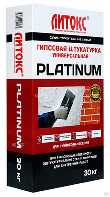 Гипсовая штукатурка Литокс PLATINUM, 30 кг