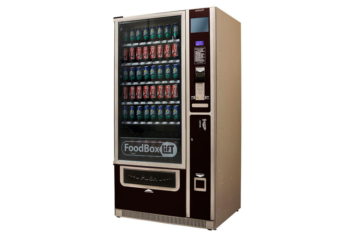 Торговые автоматы купить. Вендинговый аппарат Unicum foodbox. Снековый автомат Уникум фудбокс. Unicum foodbox лифт. Торговый автомат foodbox Lift.
