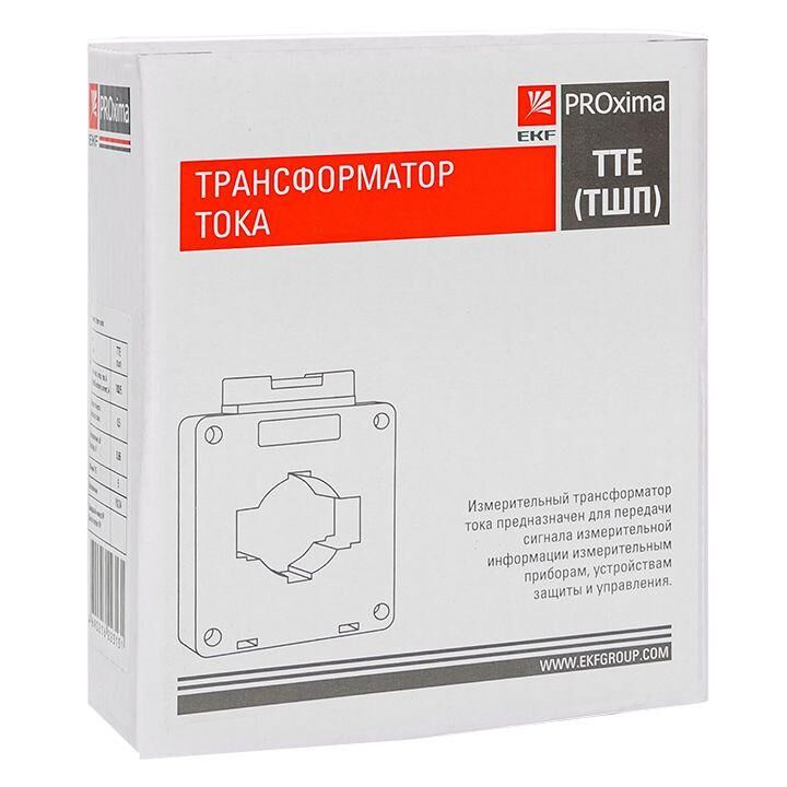 Трансформатор тока ТТЕ 60 1000/5А класс точности 0.5 5В.А EKF tte-60-1000