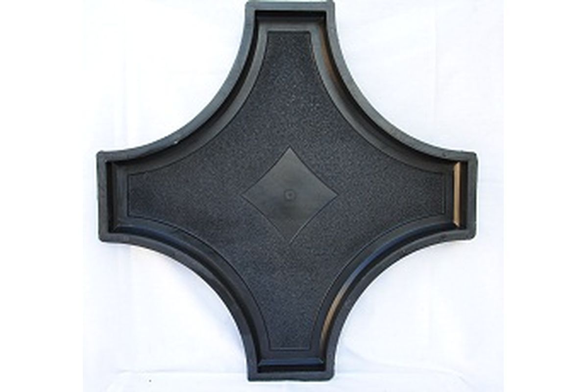 Форма Коло крест Размеры: 32х32 см Толщина: 4,5 см 10 шт./м² (10 крест + 10 круг)