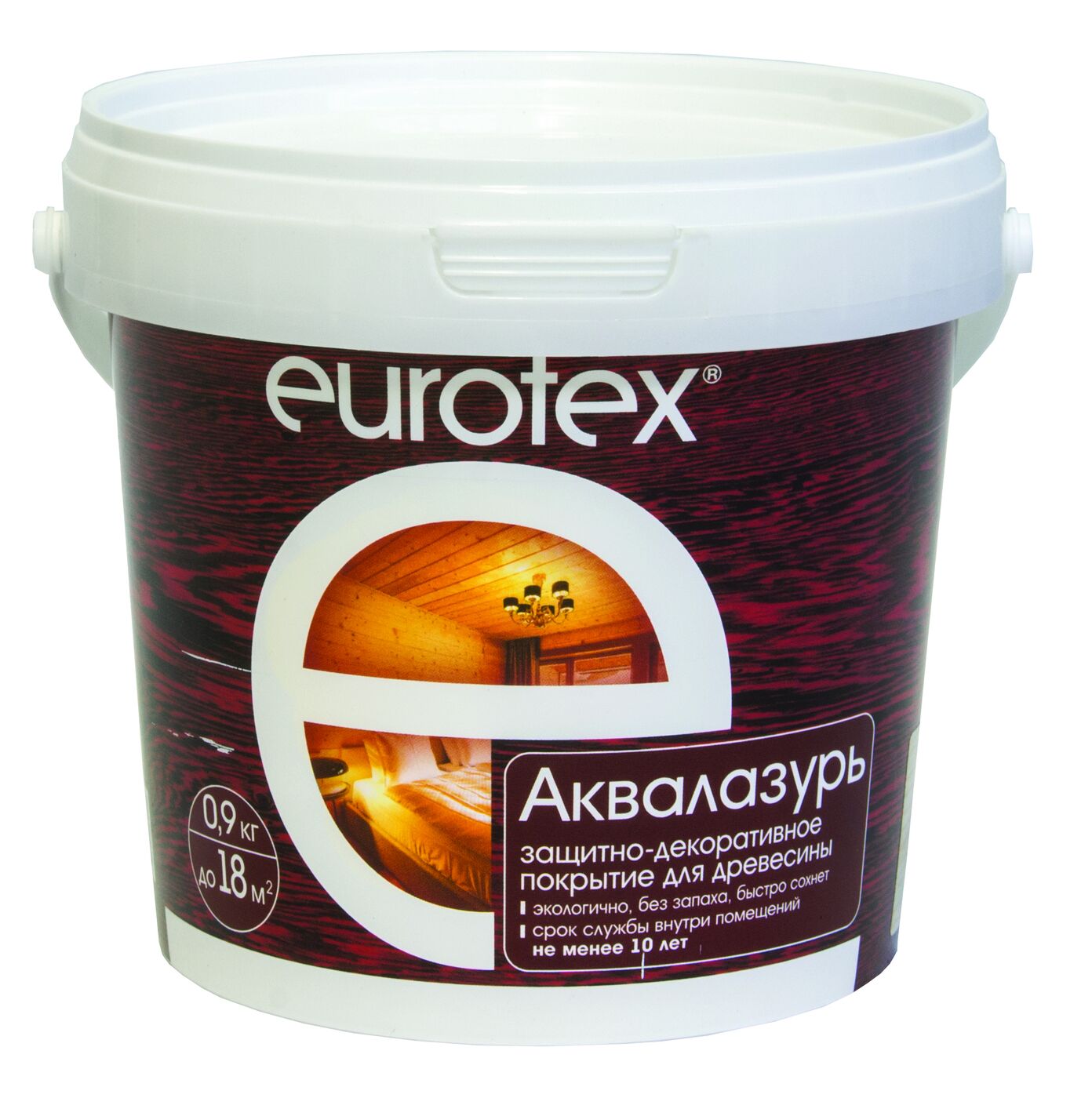 EUROTEX Аквалазурь белый, дуб, полисандр, сосна, канадский орех 0,9 л.