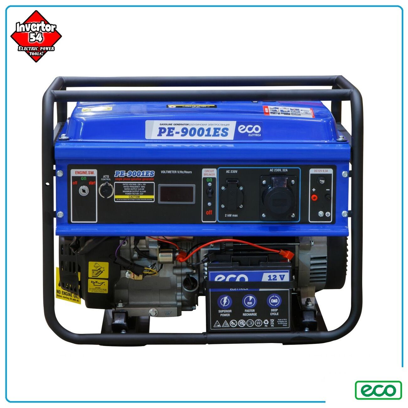 Электростанция (генератор бензиновый) ECO PE-9001ES