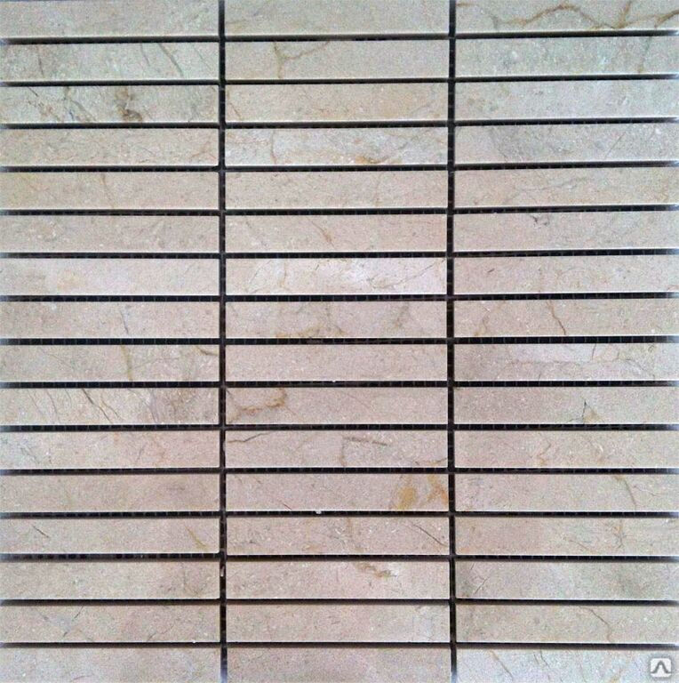 Плитка мраморная Mosaik Tripoli из Crema Marfil, 30x30x1 (Eima)