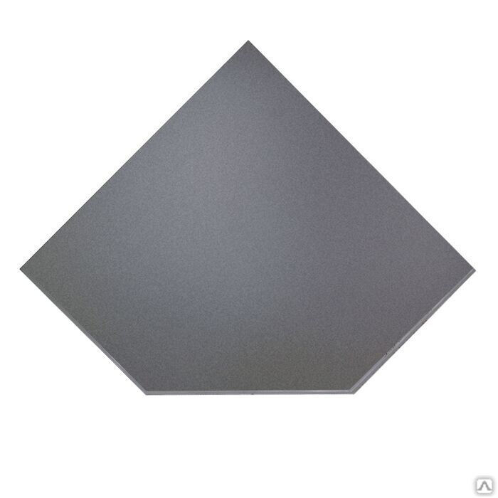 Предтопочный лист VPL021-R7010, 1100х1100, серый (Вулкан)