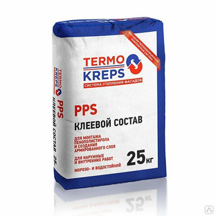 Клей для пенополистирола TERMOKREPS PPS (25 кг) (Зимняя серия) 