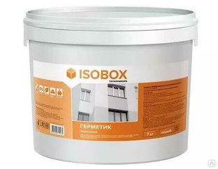Герметик ISOBOX акриловый для межпанельных швов серый, 7кг 