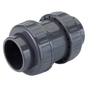 Обратный клапан ПВХ 40 мм, пружинный (EPDM), под клей / Tecno Plastic, цена за 1 шт