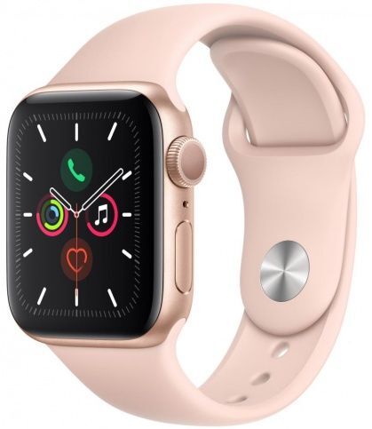 Apple Watch Series 5 44mm Aluminum Case with Sport Band (Розовое Золото)