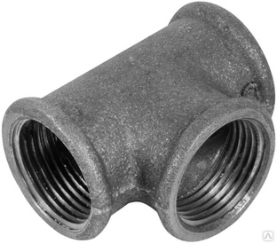 Тройник чугунный D= 600, Вид: раструбный, с битумным покрытием, ГОСТ 5525-88 