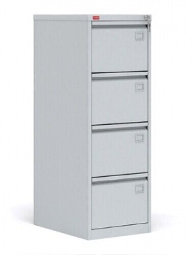 Шкаф картотечный металлический, 1335x465x630 мм, 4-х секционный