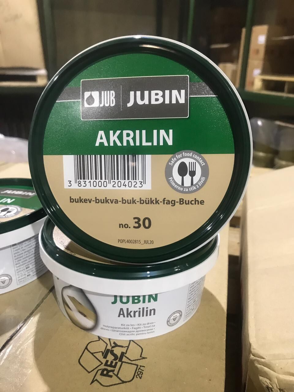 JUB Шпатлевка для древесины АКРИЛИН 750г (4 цвета)