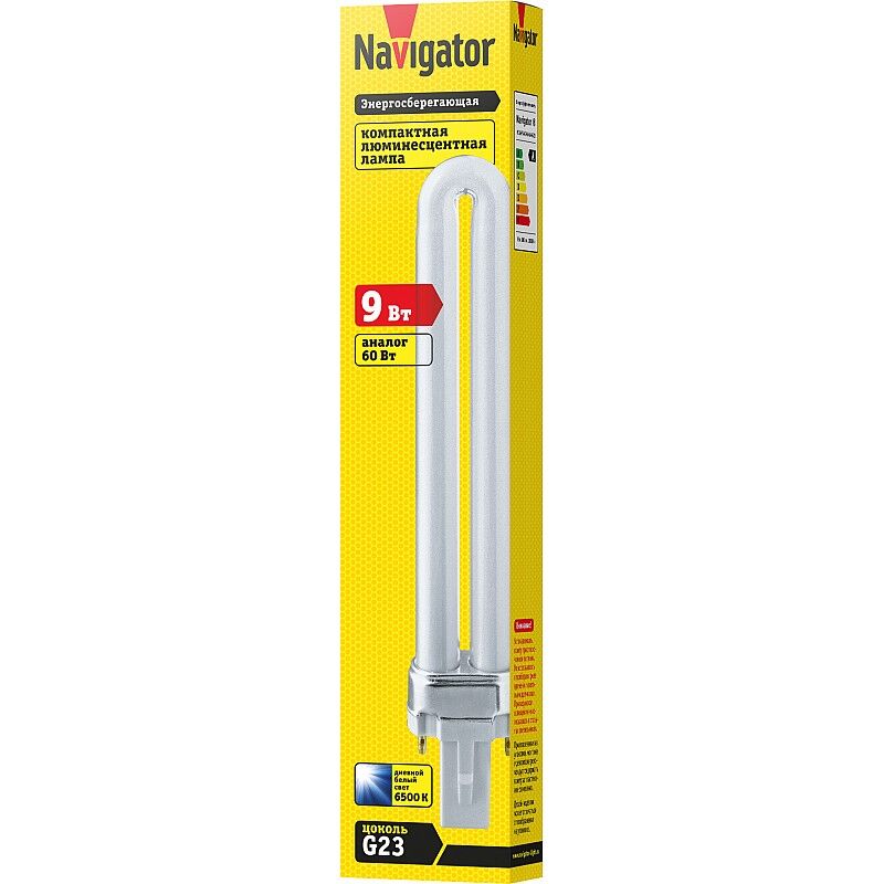 Лампа энергосберегающая Navigator 9Вт NCL-PS 840 G23