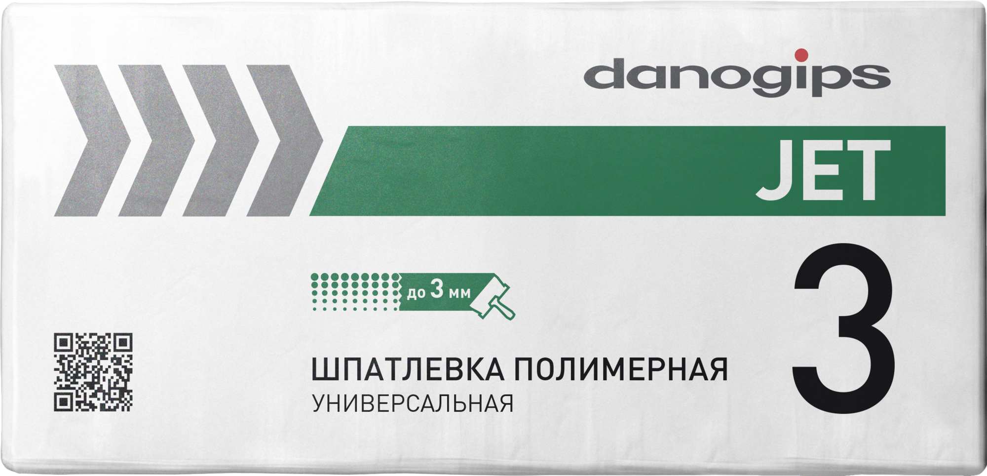 Шпаклевка полимерная Dano Jet 3 выравнивающая 20 кг (48 шт./пал.) Danogips