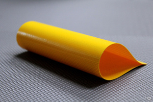 Тентовая ткань ПВХ 650 г/м2 Tehnotex желтая (RAL 1003) 2,5х65 м #1