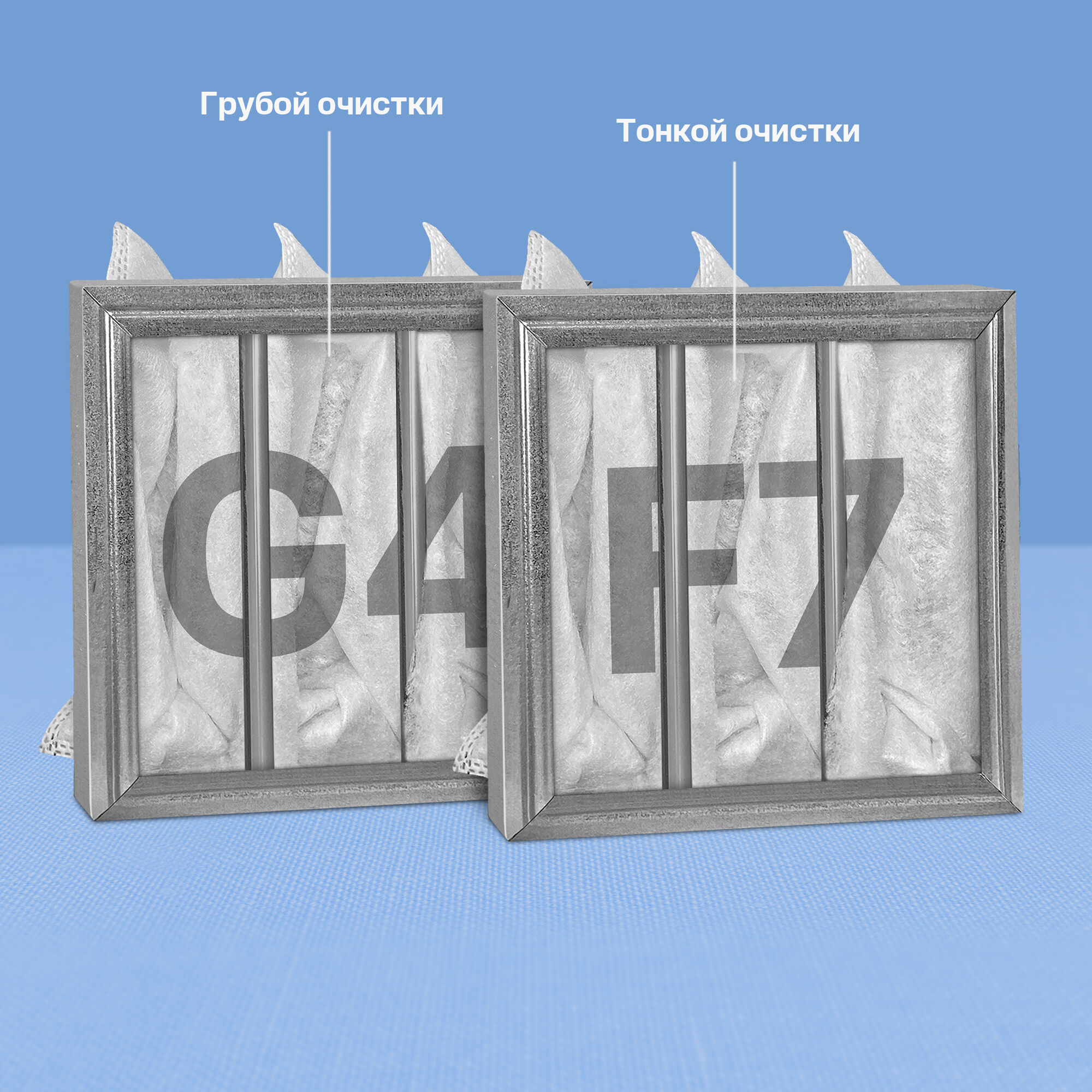 Фильтр сдвоенный 200 (с кассетой G4 и F7) 4