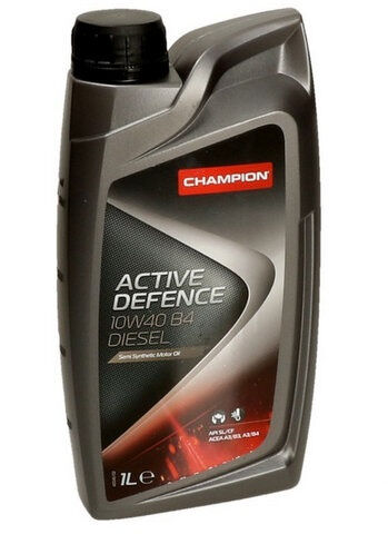 CHAMPION ACTIVE DEFENCE 10W40 B4 DIESEL, ACEA: A3/B3-10 ACEA: A3/B4-08, API: SL/CF (1л) Масло моторное мот.