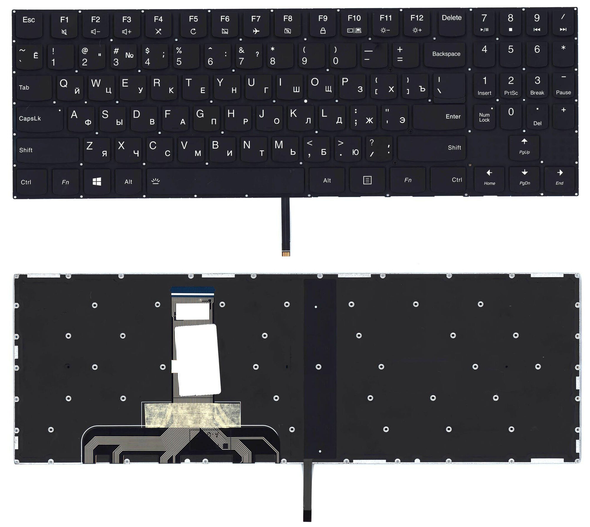 Клавиатура для ноутбука Lenovo Y530-15ICH p/n: SN20Q73393, V160420JS1-UR