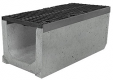Лоток водоотводный бетонный DN - 400 (1000х500х550)