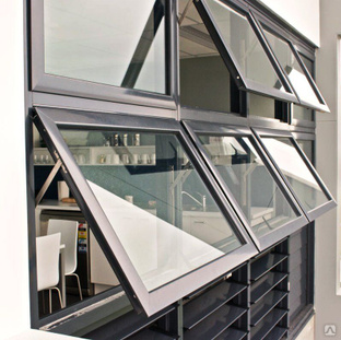 Окна алюминиевые, индивидуальный размер 