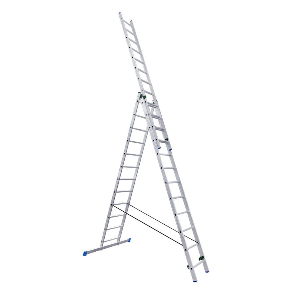 Трехсекционная алюминиевая лестница LadderBel LS312