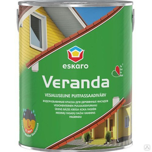 Акрилово-масляная краска для деревянных домов "Eskaro Veranda" База А 0,95л 